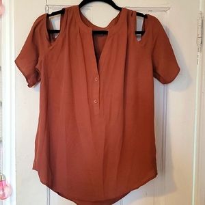 Open shoulder blouse